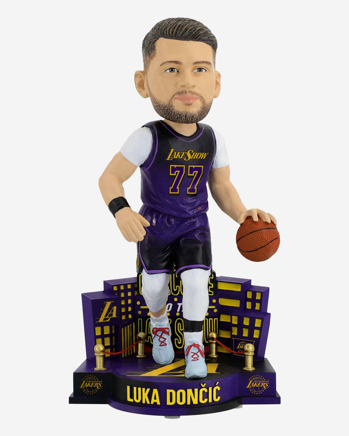 Luka Doncic Los Angeles Lakers 2025 City Jersey Bobblehead FOCO - FOCO.com
