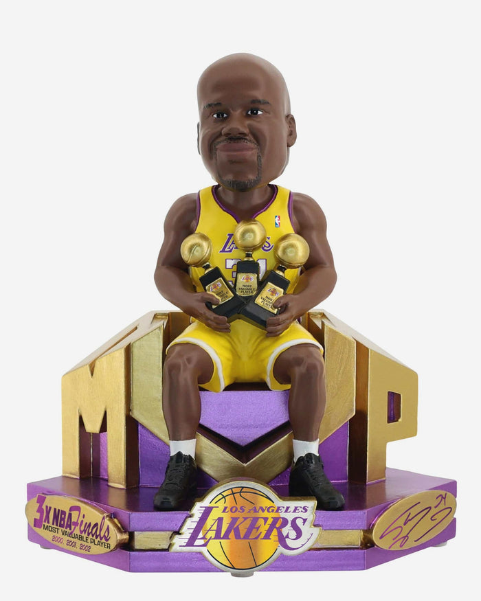 Shaquille O'Neal Los Angeles Lakers 3X NBA Finals MVP Bobblehead FOCO - FOCO.com