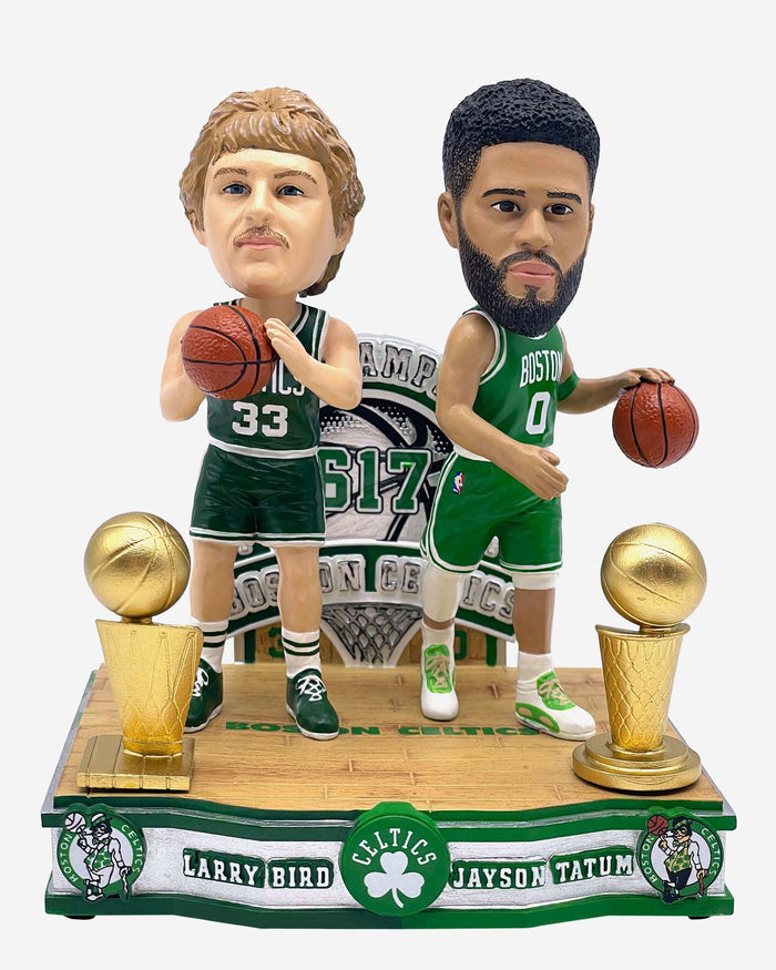 Larry Bird & Jayson Tatum Boston Celtics NBA Champions Then and Now Bobblehead FOCO - FOCO.com