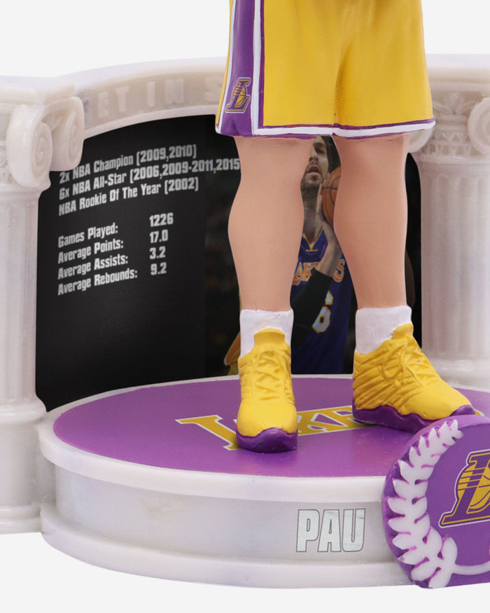 Pau Gasol Los Angeles Lakers Career Retrospective Bobblehead FOCO - FOCO.com