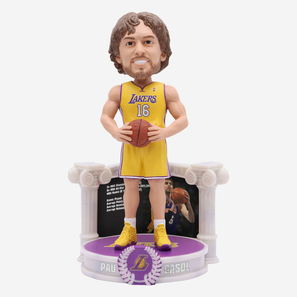 Pau Gasol Los Angeles Lakers Career Retrospective Bobblehead FOCO - FOCO.com