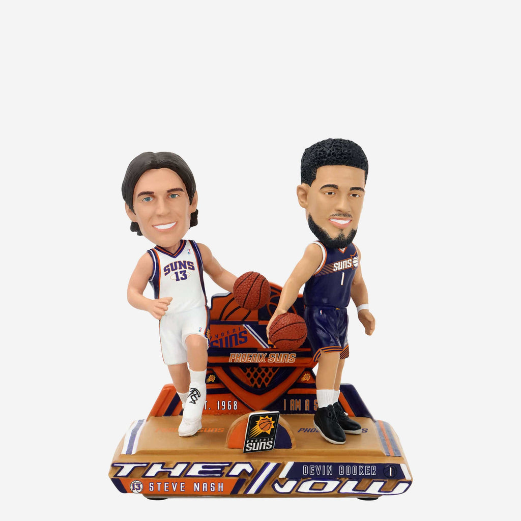 Steve Nash & Devin Booker Phoenix Suns Then and Now Bobblehead FOCO - FOCO.com