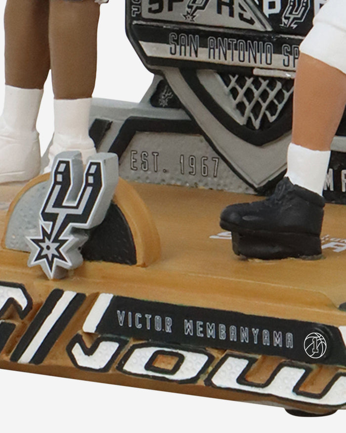 David Robinson & Victor Wembanyama San Antonio Spurs Then and Now Bobblehead FOCO - FOCO.com