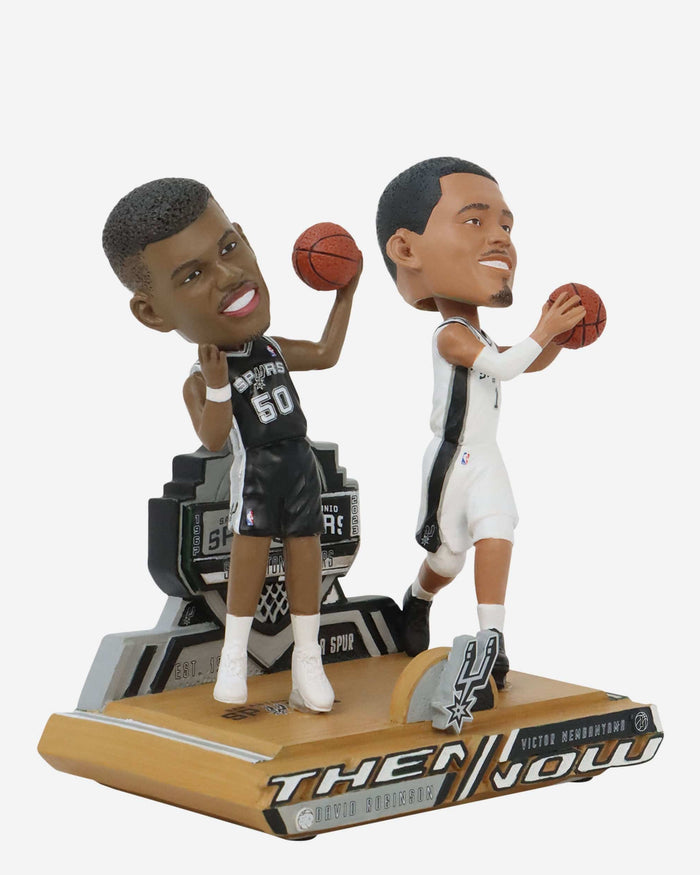 David Robinson & Victor Wembanyama San Antonio Spurs Then and Now Bobblehead FOCO - FOCO.com