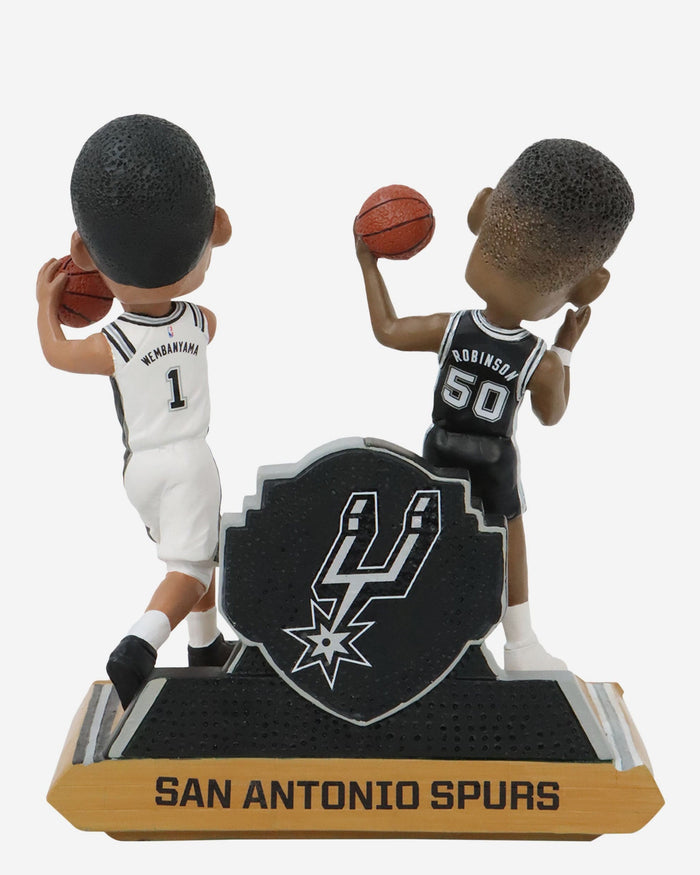 David Robinson & Victor Wembanyama San Antonio Spurs Then and Now Bobblehead FOCO - FOCO.com