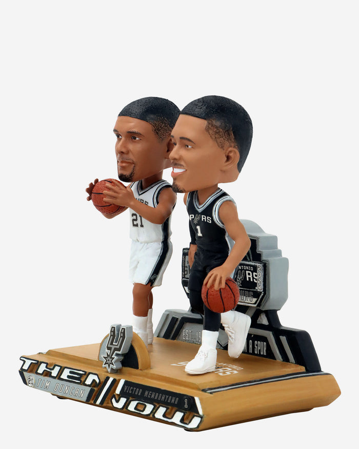 Tim Duncan & Victor Wembanyama San Antonio Spurs Then and Now Bobblehead FOCO - FOCO.com