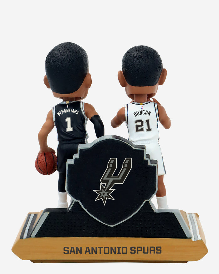 Tim Duncan & Victor Wembanyama San Antonio Spurs Then and Now Bobblehead FOCO - FOCO.com