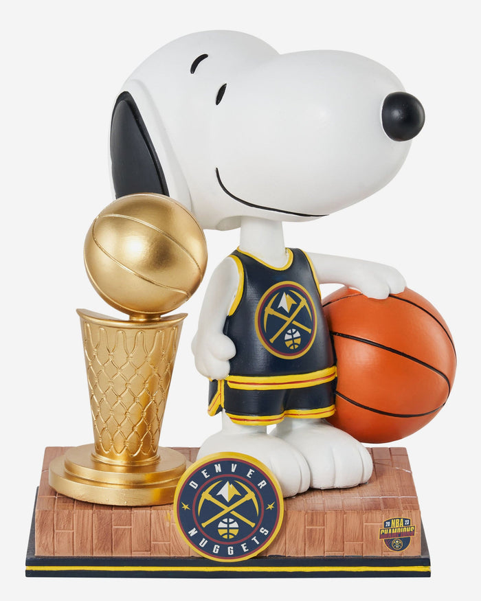 Denver Nuggets Snoopy Peanuts 2023 NBA Champions Trophy Bobblehead FOCO - FOCO.com