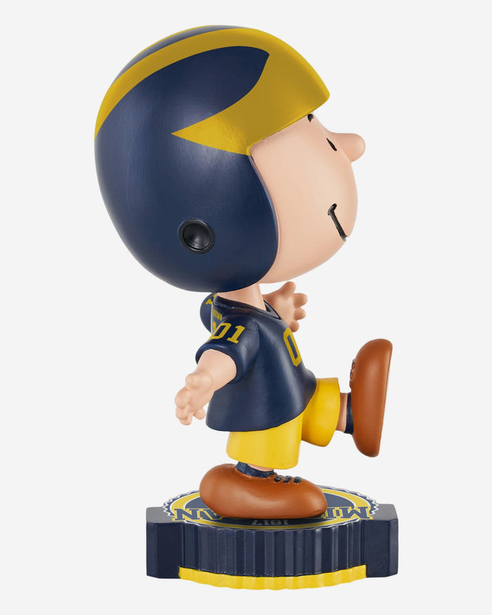 Michigan Wolverines Charlie Brown Peanuts Bighead Bobblehead FOCO - FOCO.com