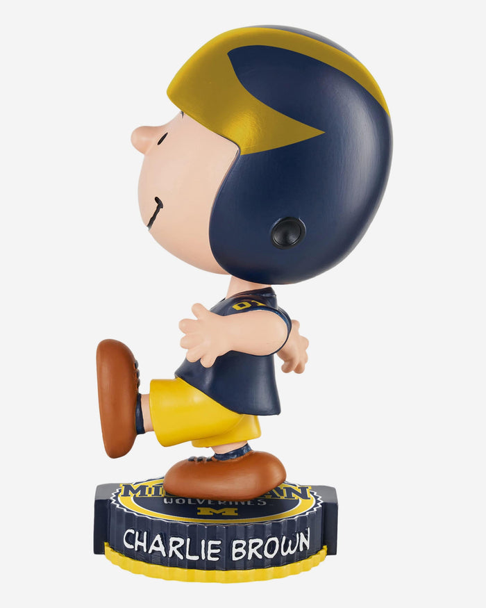 Michigan Wolverines Charlie Brown Peanuts Bighead Bobblehead FOCO - FOCO.com