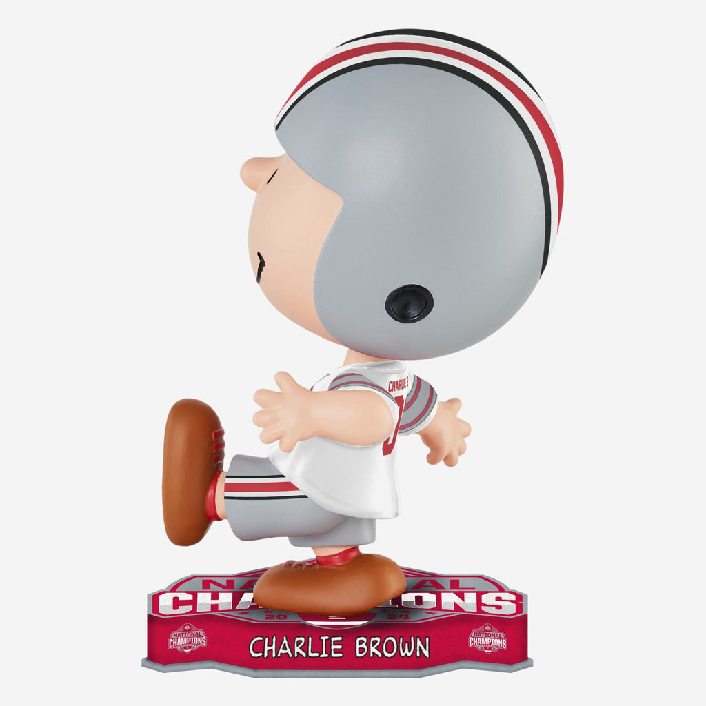 Ohio State Buckeyes 2024 Football National Champions Charlie Brown Peanuts Bighead Bobblehead FOCO - FOCO.com