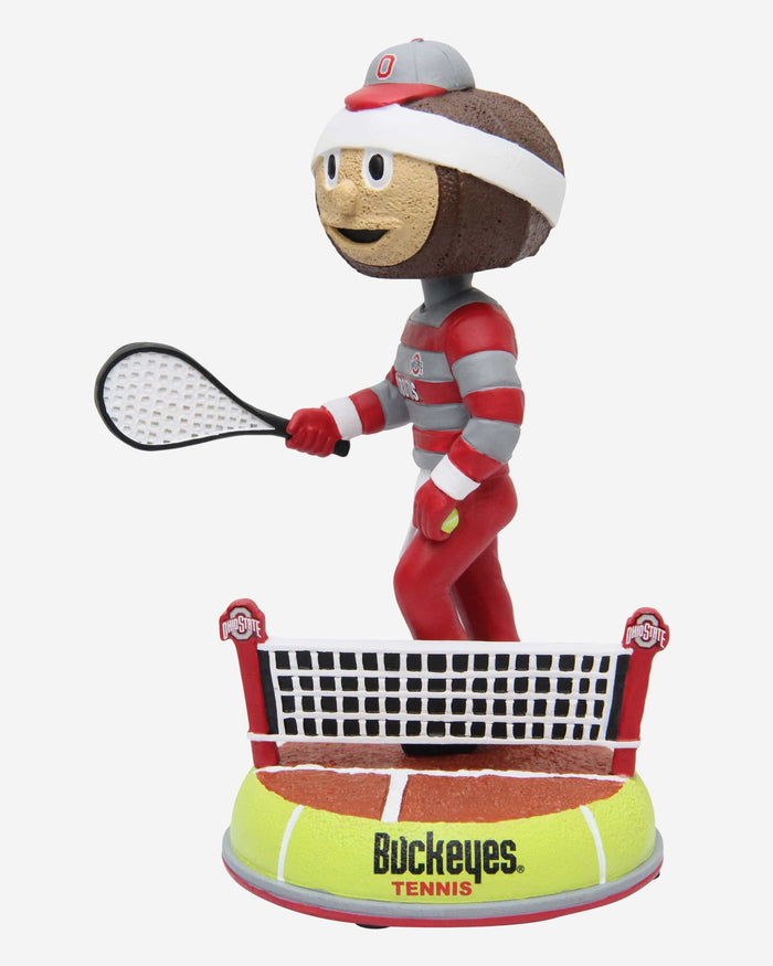 Brutus Buckeye Ohio State Buckeyes Tennis Mascot Bobblehead FOCO - FOCO.com
