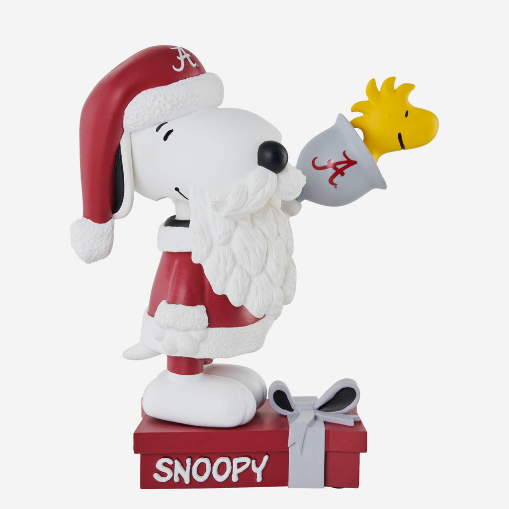 Alabama Crimson Tide Snoopy & Woodstock Peanuts Christmas Special Bobblehead FOCO - FOCO.com