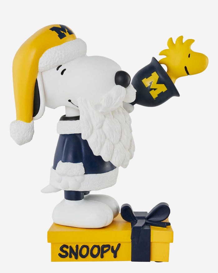 Michigan Wolverines Snoopy & Woodstock Peanuts Christmas Special Bobblehead FOCO - FOCO.com