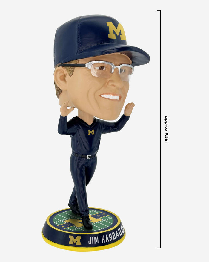 Jim Harbaugh Michigan Wolverines Field Stripe Bighead Bobblehead FOCO - FOCO.com