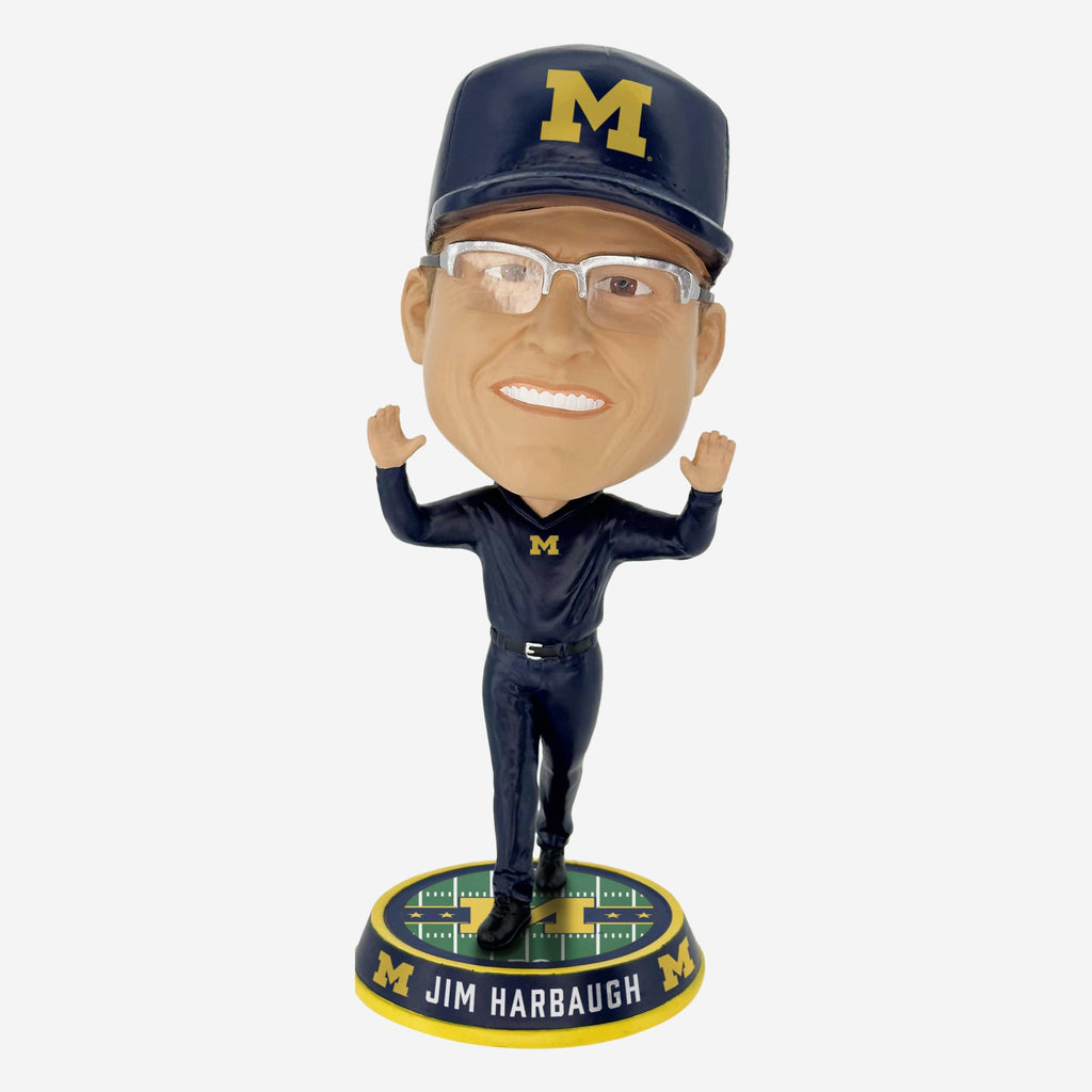 Jim Harbaugh Michigan Wolverines Field Stripe Bighead Bobblehead FOCO - FOCO.com