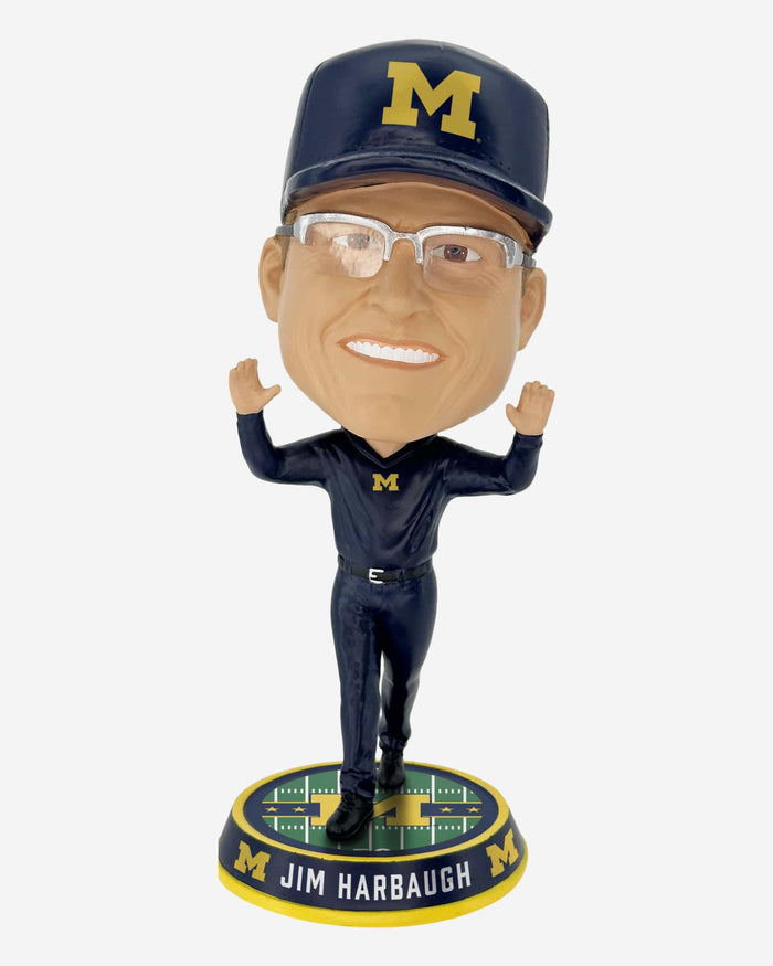 Jim Harbaugh Michigan Wolverines Field Stripe Bighead Bobblehead FOCO - FOCO.com