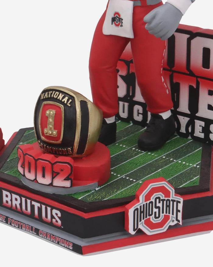 Brutus Buckeye Ohio State Football National Champions 2002 Decades Of Excellence Bobblehead FOCO - FOCO.com