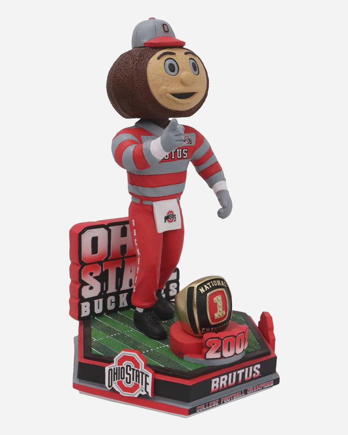 Brutus Buckeye Ohio State Football National Champions 2002 Decades Of Excellence Bobblehead FOCO - FOCO.com