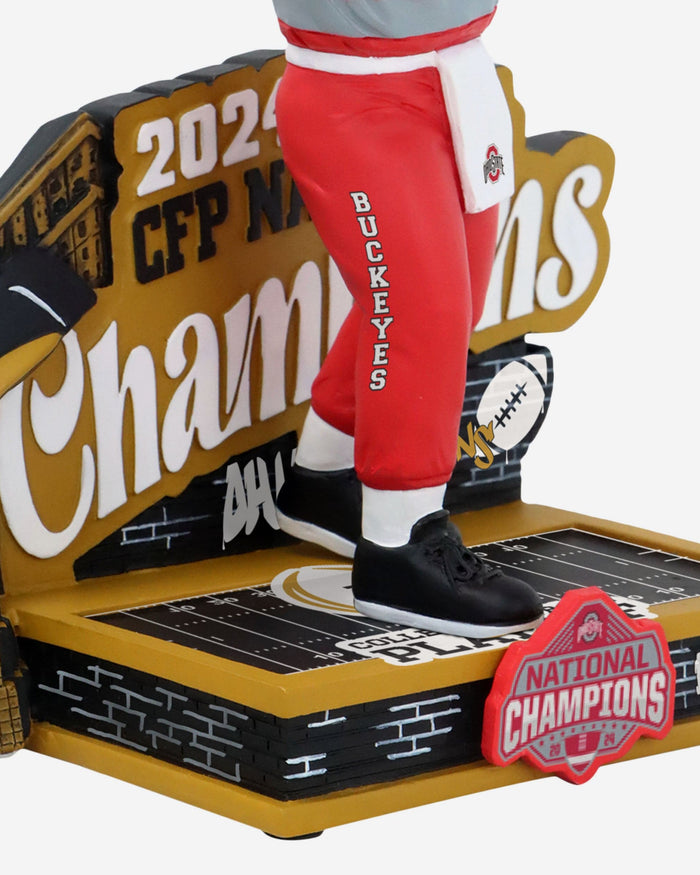 Brutus Buckeye Ohio State Buckeyes 2024 Football National Champions Graffiti Mascot Bobblehead FOCO - FOCO.com