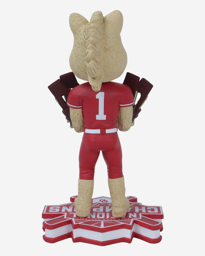 Boomer Oklahoma Sooners Four in a Row National Champions Mascot Bobblehead FOCO - FOCO.com