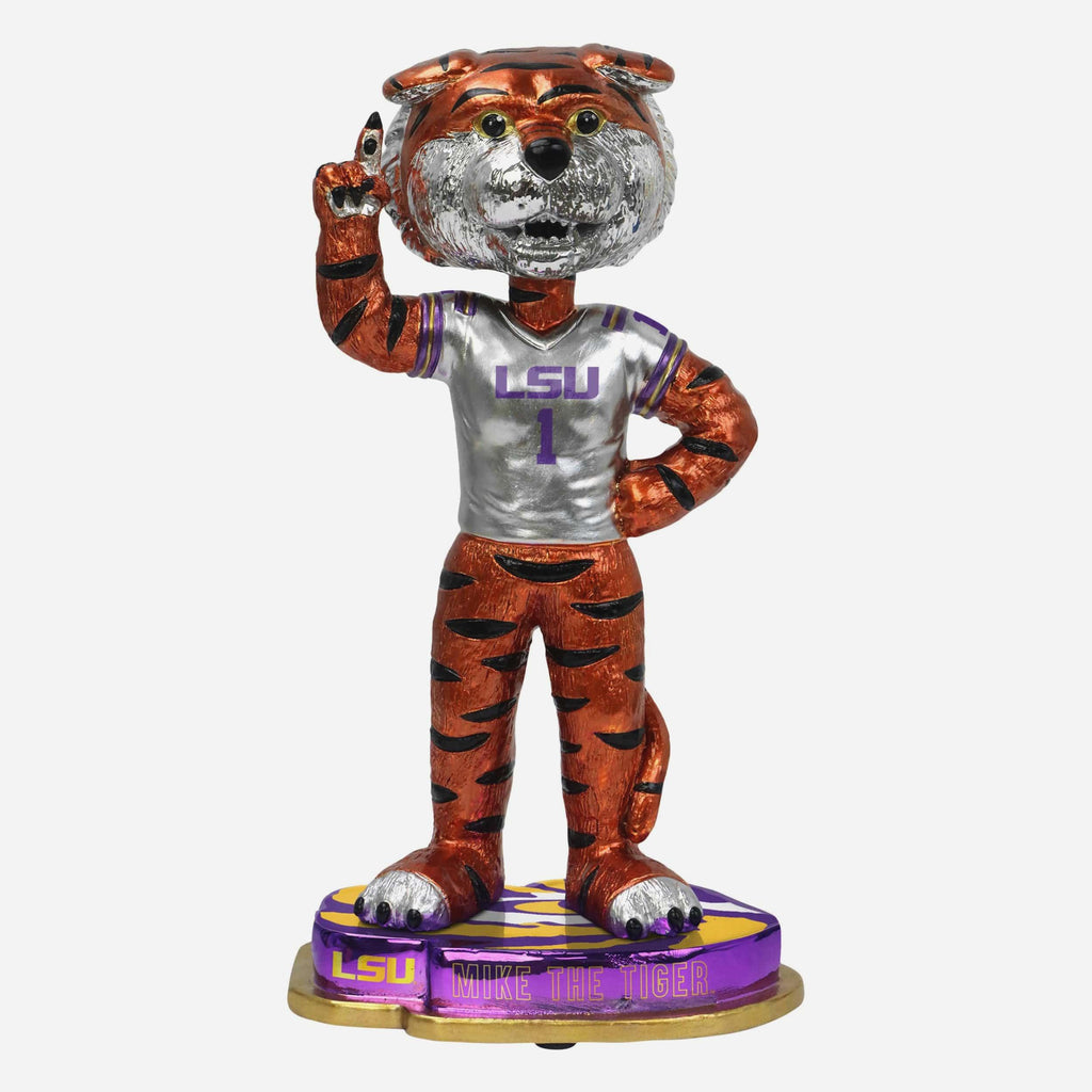 Mike the Tiger LSU Tigers Electroplated Edition Bobblehead FOCO - FOCO.com