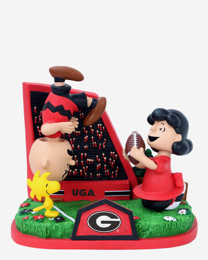 Georgia Bulldogs Peanuts Football Kickoff Mini Bobblehead Scene FOCO - FOCO.com