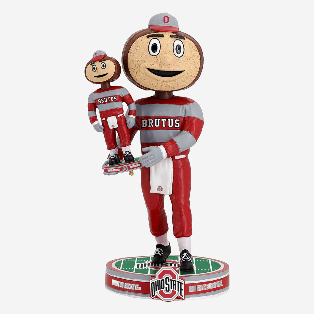 Brutus Buckeye Ohio State Buckeyes Bobble Dubblz Mascot Bobblehead FOCO - FOCO.com