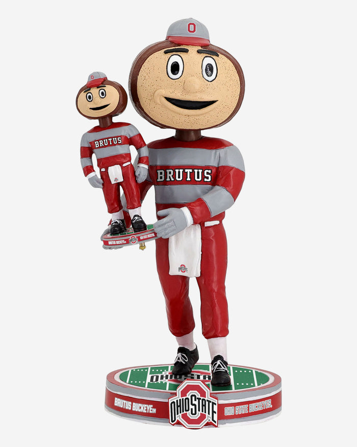 Brutus Buckeye Ohio State Buckeyes Bobble Dubblz Mascot Bobblehead FOCO - FOCO.com