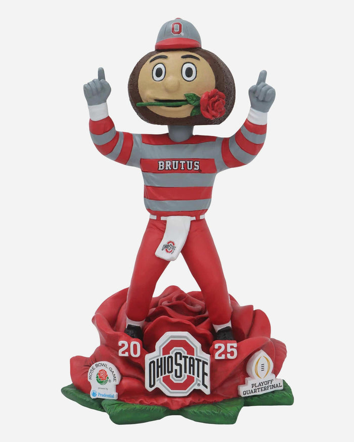 Brutus Buckeye Ohio State Buckeyes Rose Bowl Winner Mascot Bobblehead FOCO - FOCO.com