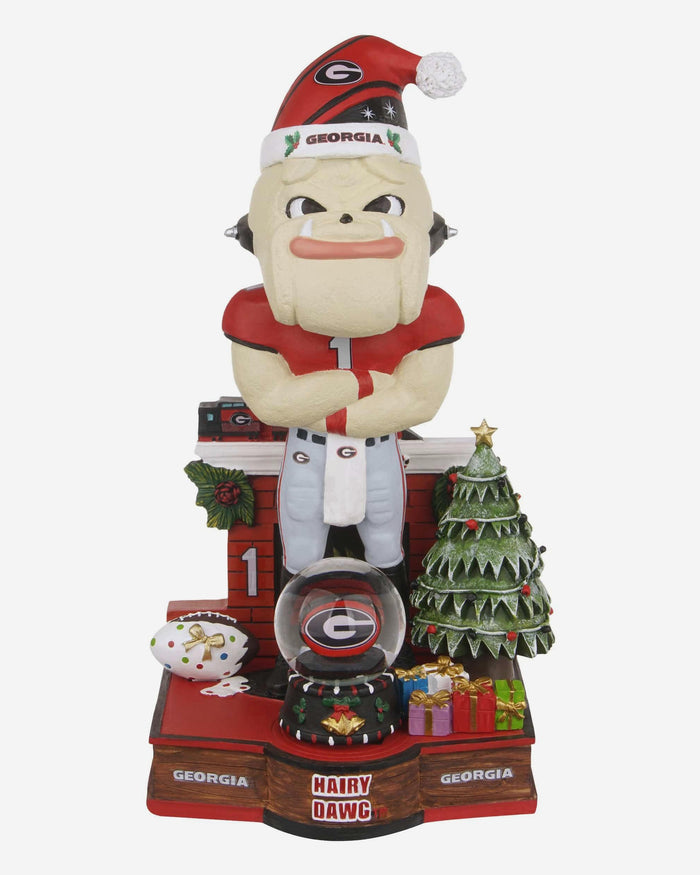 Hairy Dawg Georgia Bulldogs Snow Globe Mascot Bobblehead FOCO - FOCO.com