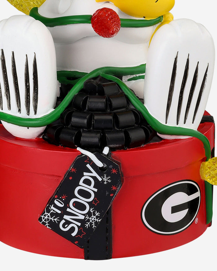 Georgia Bulldogs Snoopy & Woodstock Peanuts Christmas Light Up Bobblehead FOCO - FOCO.com