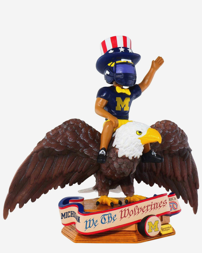 Michigan Wolverines America's 250th Anniversary Bald Eagle Bobblehead FOCO - FOCO.com