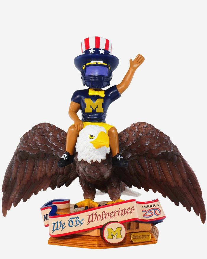 Michigan Wolverines America's 250th Anniversary Bald Eagle Bobblehead FOCO - FOCO.com