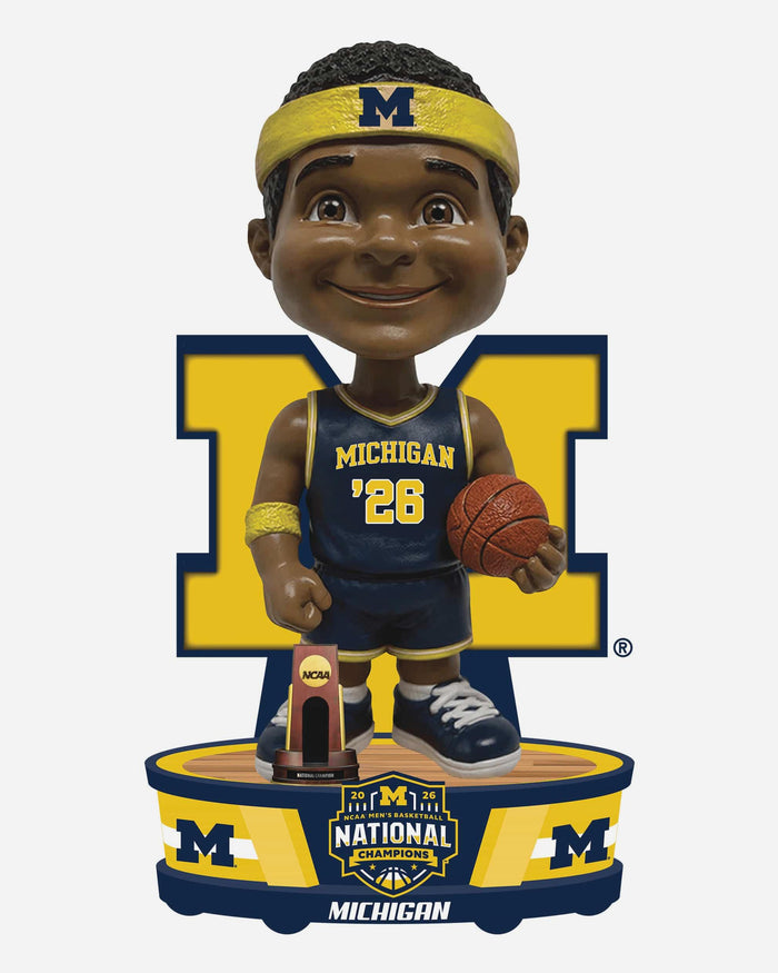 Michigan Wolverines 2026 Men's College Basketball National Champions Bobblehead FOCO - FOCO.com