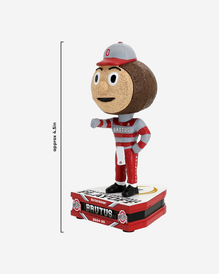 Brutus Buckeye Ohio State Buckeyes 2025 College Football Playoff Mascot Mini Bighead Bobblehead FOCO - FOCO.com