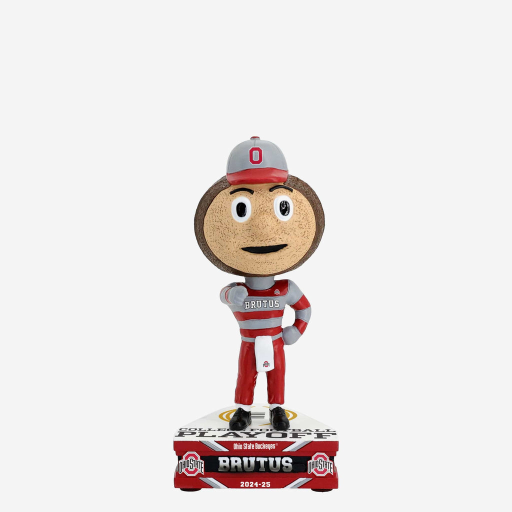 Brutus Buckeye Ohio State Buckeyes 2025 College Football Playoff Mascot Mini Bighead Bobblehead FOCO - FOCO.com