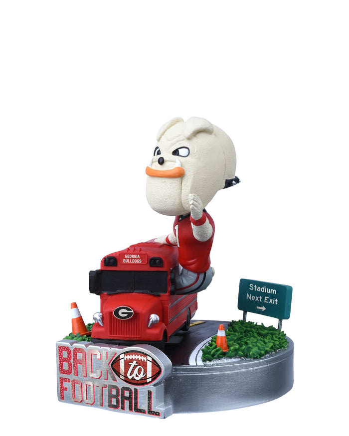 Hairy Dawg Georgia Bulldogs Back to Football Bus Mascot Mini Bobblehead