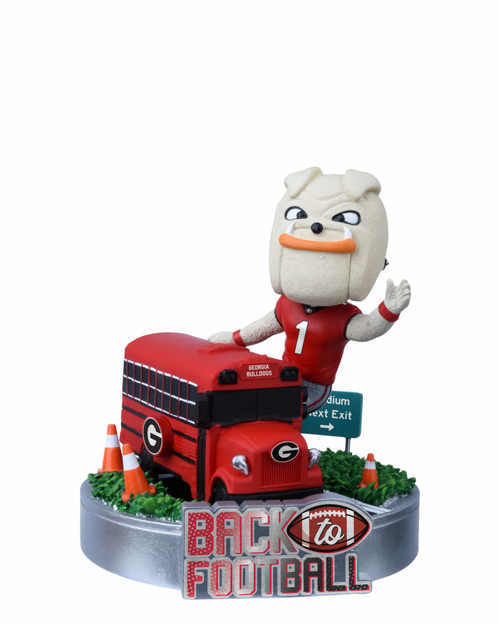 Hairy Dawg Georgia Bulldogs Back to Football Bus Mascot Mini Bobblehead
