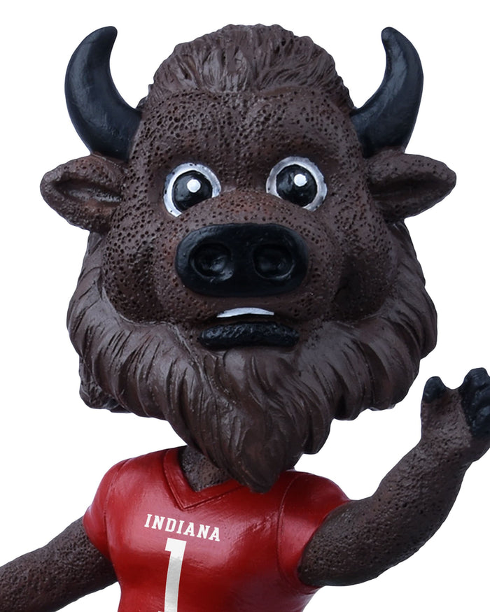 Hoosier the Bison Indiana Hoosiers Back to Football Bus Mascot Mini Bobblehead