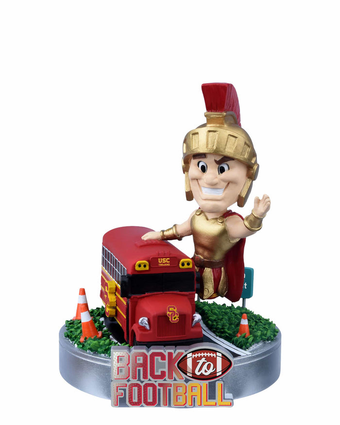 Tommy Trojan USC Trojans Back to Football Bus Mascot Mini Bobblehead