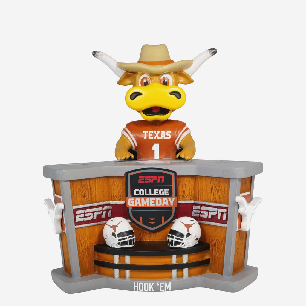 Hook 'Em Texas Longhorns ESPN College GameDay Mascot Bobblehead FOCO - FOCO.com