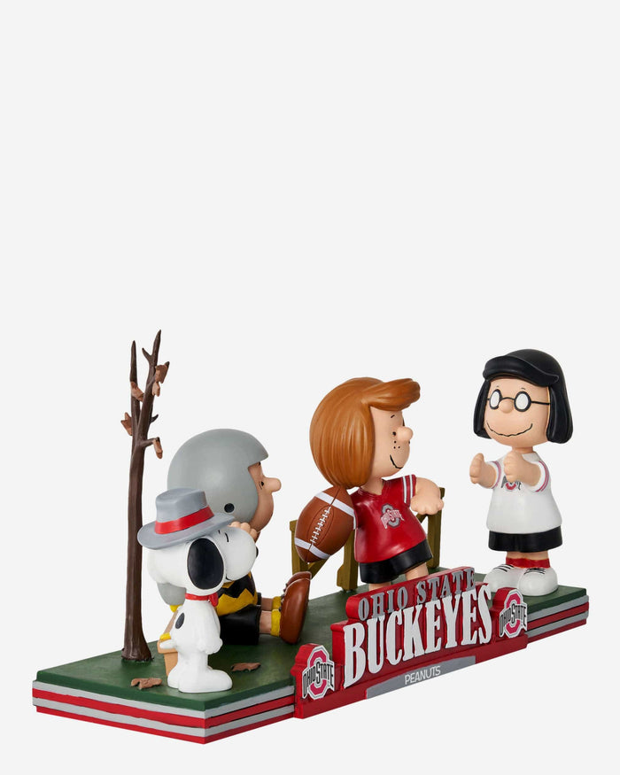 Ohio State Buckeyes Peanuts Gang Football Field Mini Bobblehead Scene FOCO - FOCO.com