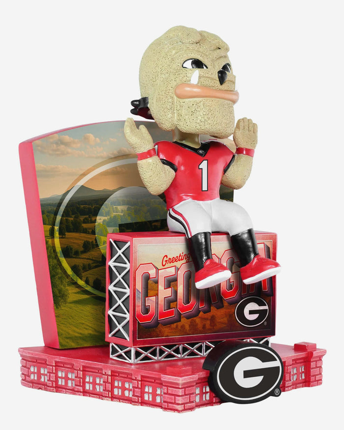 Hairy Dawg Georgia Bulldogs Greetings From Mascot Bobblehead FOCO - FOCO.com