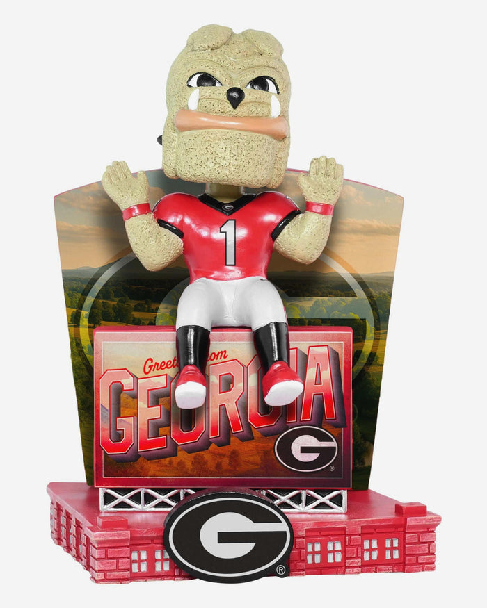 Hairy Dawg Georgia Bulldogs Greetings From Mascot Bobblehead FOCO - FOCO.com