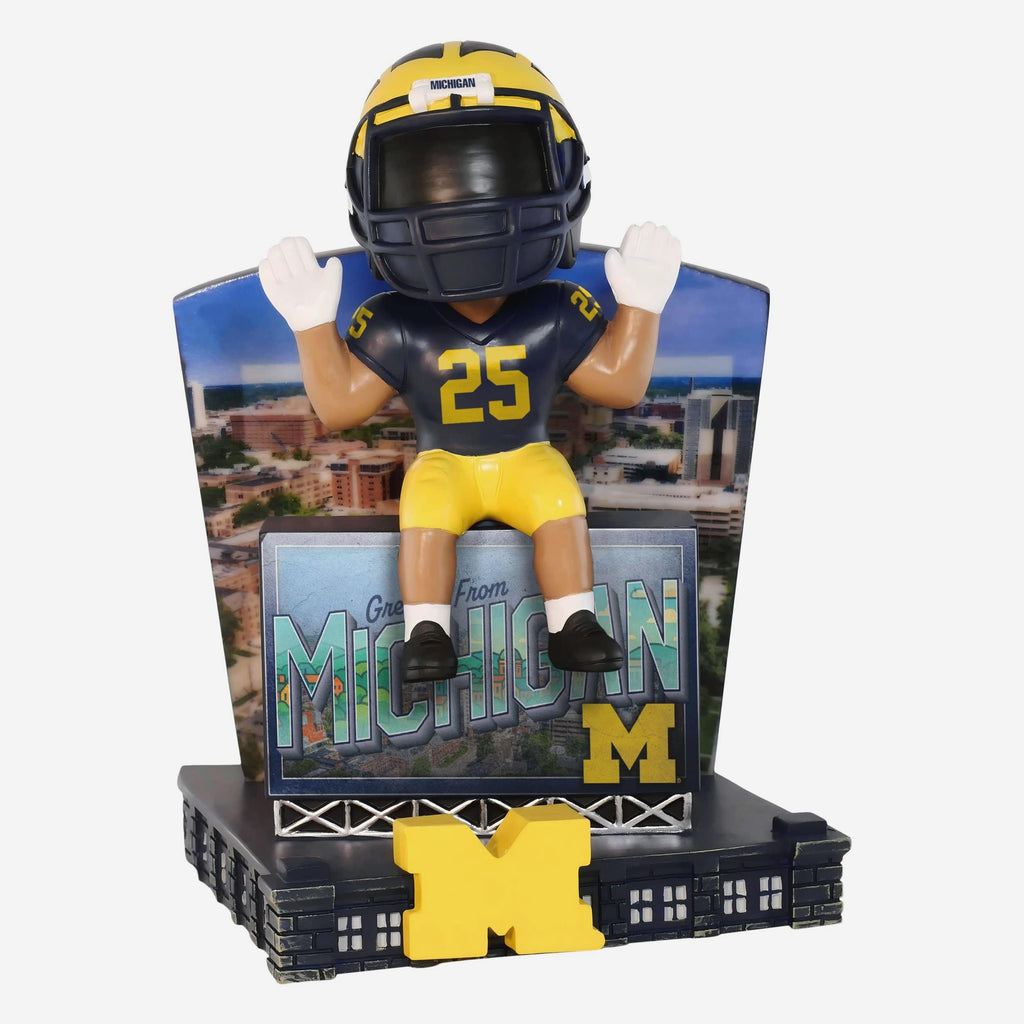 Michigan Wolverines Greetings From Mascot Bobblehead FOCO - FOCO.com