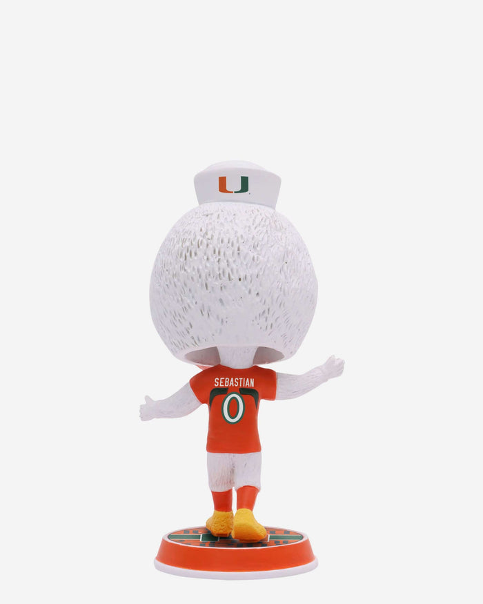 Sebastian the Ibis Miami Hurricanes Mascot Mini Bighead Bobblehead FOCO - FOCO.com