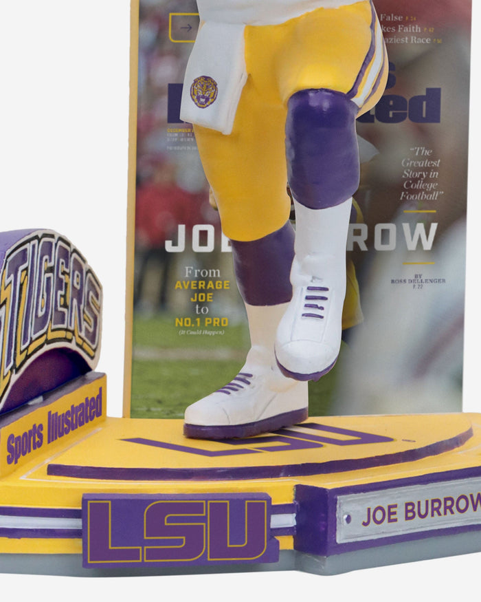 Joe Burrow LSU Tigers Sports Illustrated Cover Bobblehead FOCO - FOCO.com