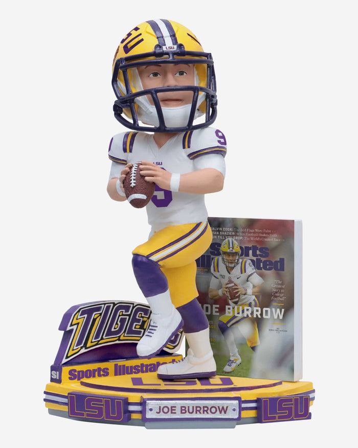 Joe Burrow LSU Tigers Sports Illustrated Cover Bobblehead FOCO - FOCO.com