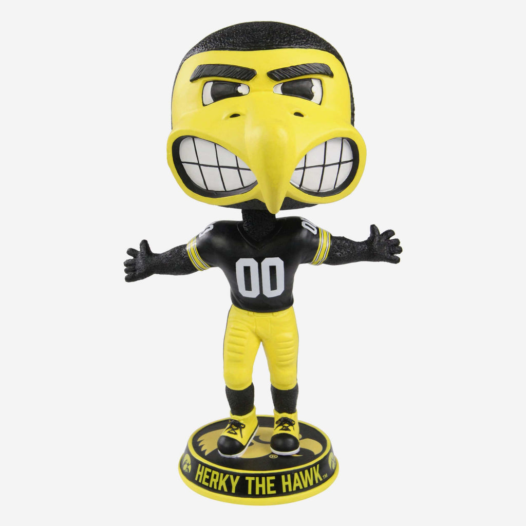 Herky the Hawk Iowa Hawkeyes Mascot Bighead Bobblehead FOCO - FOCO.com